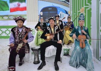 تصاویر دیده نشده از مراسم افتتاح خط آهن در ترکمنستان